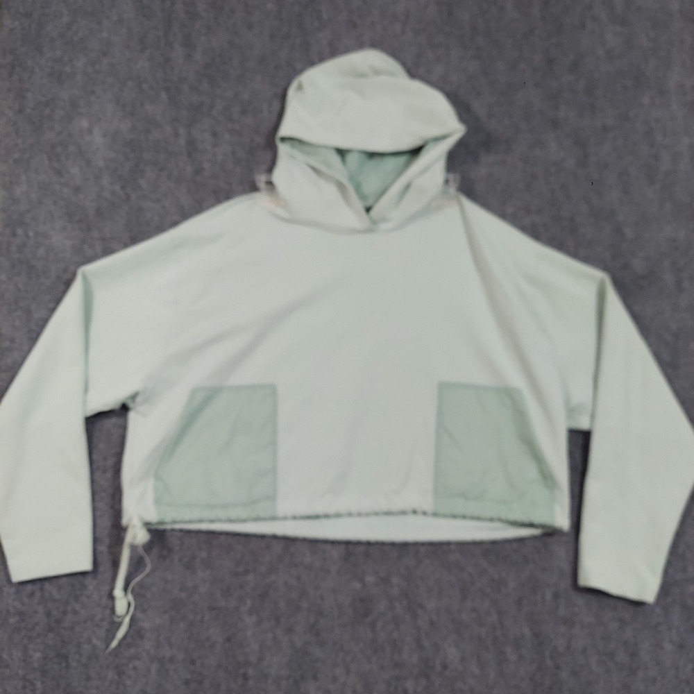 Outdoor Voices Hoodie Womens Medium Pullover Cropped‎ Drawstring Pockets